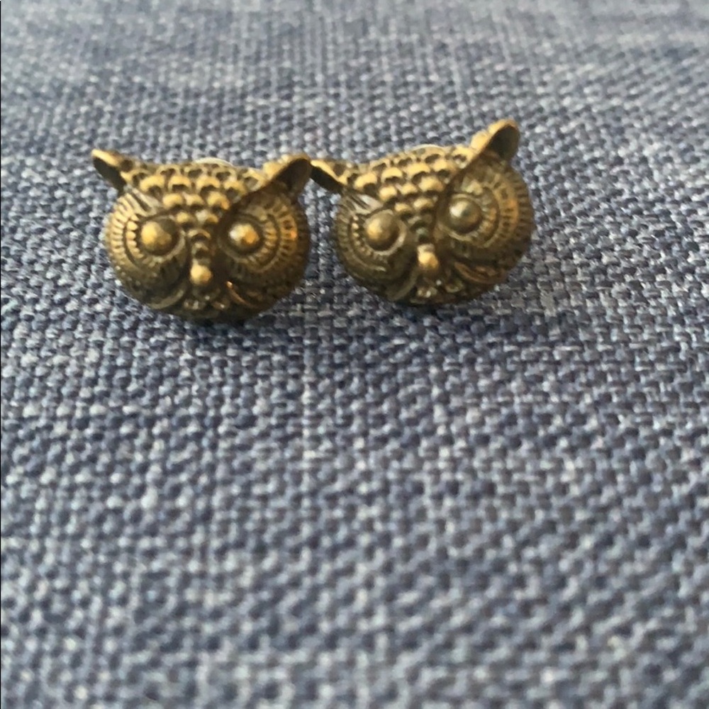 Lucky Brand Owl Stud Earrings